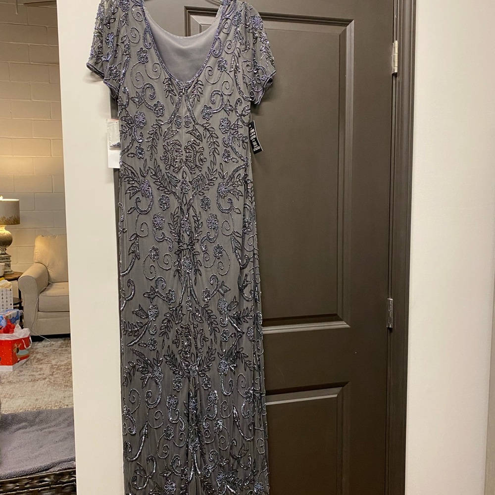Heavily beaded gown. Brand is BHLDN. - Picture 2 of 7